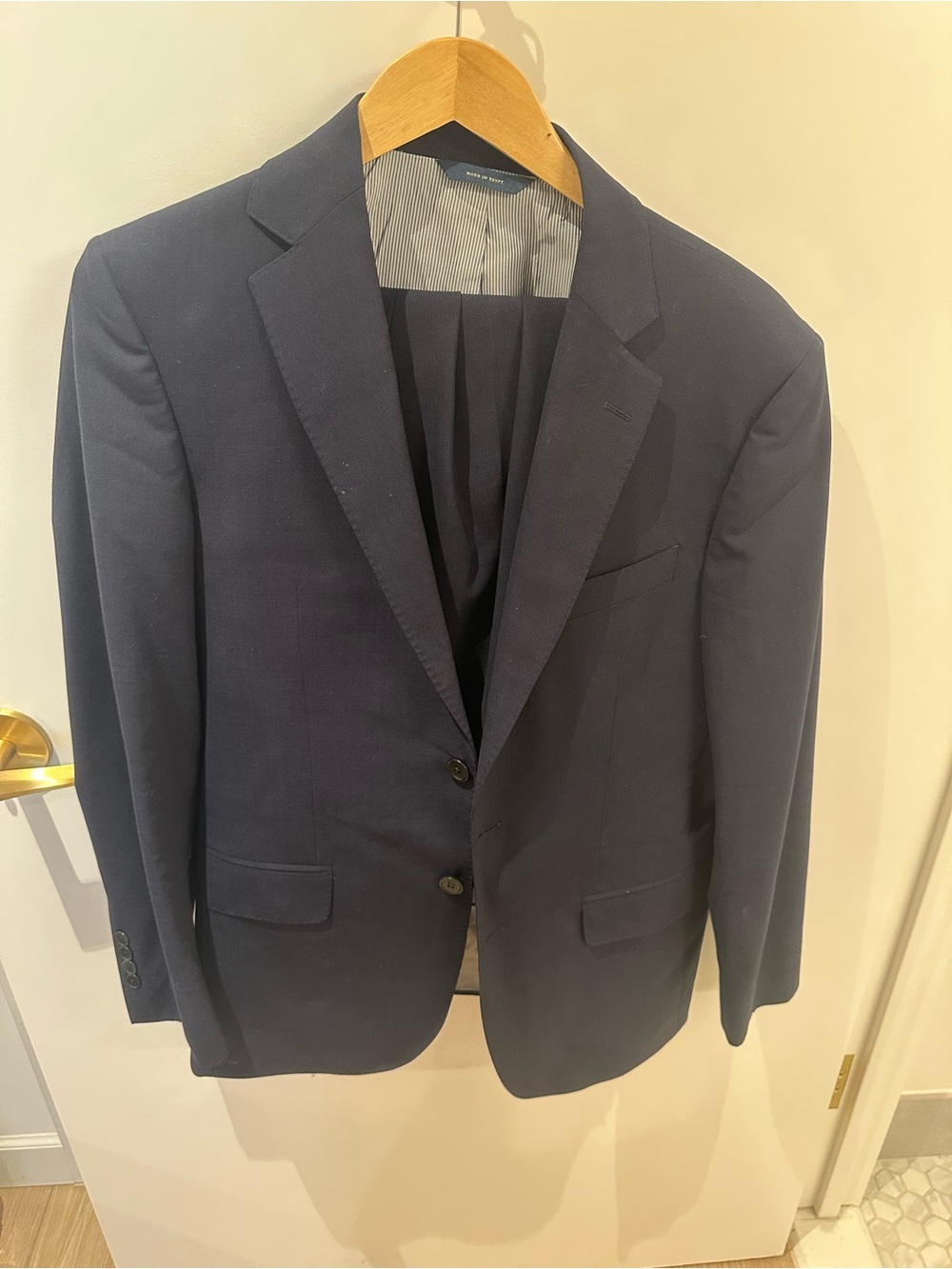 Brooks Brothers Navy Wool Suit